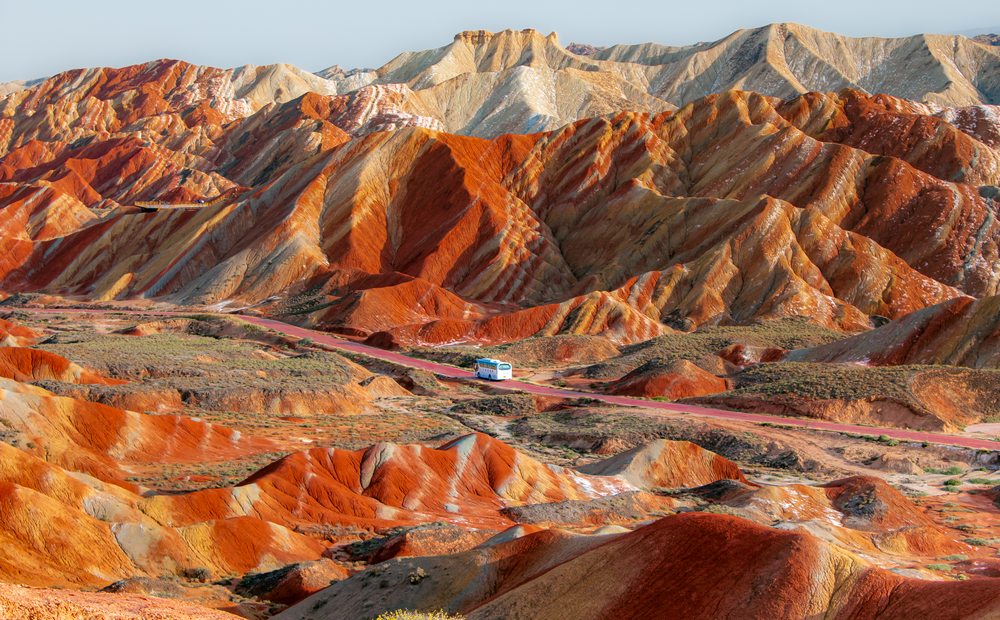 rainbow moutain s zhangye danxia national geological park zhangye china