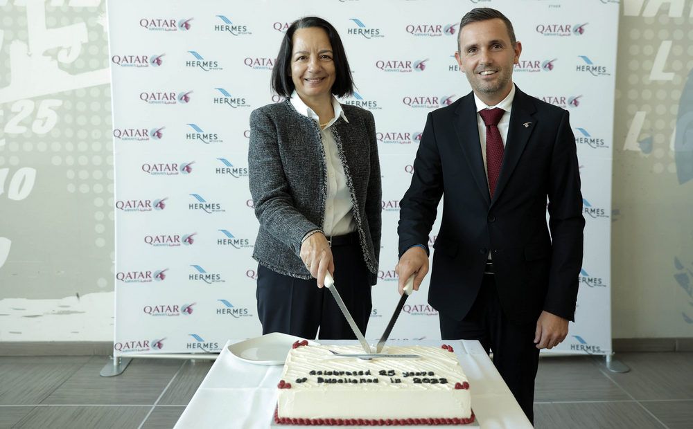 Qatar Airways has celebrated its 25th birthday at Larnaka Airport